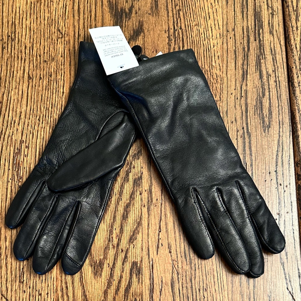 NWT Lands’ End women’s leather gloves